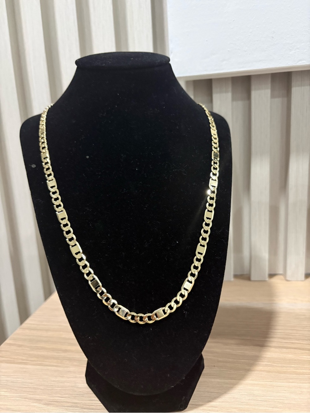 Gold Chain Necklace - Classic Figaro Style